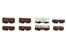 Roco 8 dílná sada nákladních vozů DRG - 44003